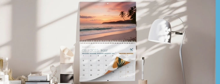 Wall Calendars with Central Spiral